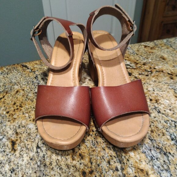 Dunes Sunny Leather Sandal Memory Foam Insole & LiteSole Women's Sz 7.5 - Picture 5 of 12